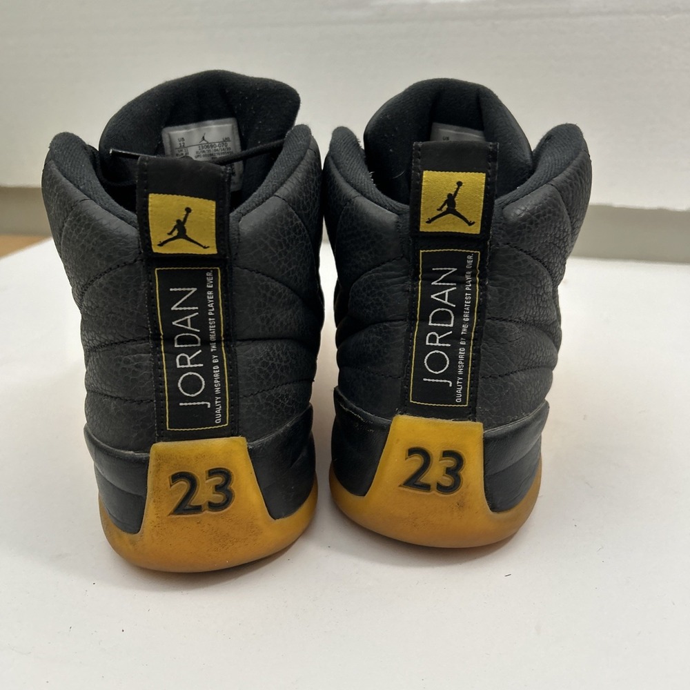 Nike Men 12 Air Jordan 12 XII Retro OG Black/University Gold 130690-070 SKU 3071 - Picture 2 of 9